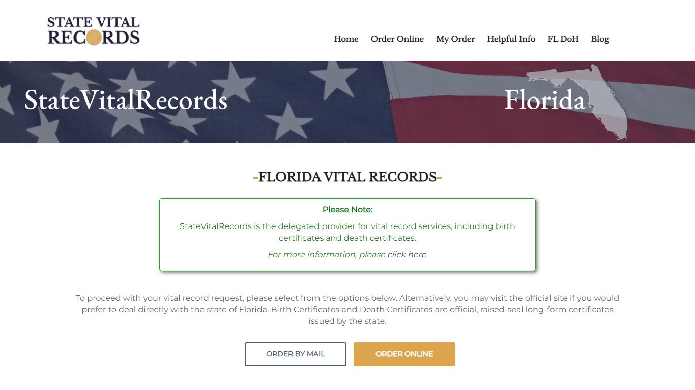 Florida (FL) Vital Records | Order Birth Certificate Online